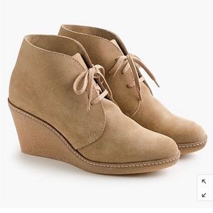 J.Crew Macalister Wedge Boot Suede *Made in Italy* Women’s Size 9